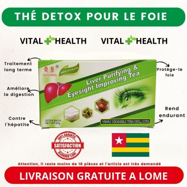 (01 Acheté = 01 Offert) Pack de 20 Thés Nettoyeur de Foie et Anti Hépatite à 9.900F pour 24H